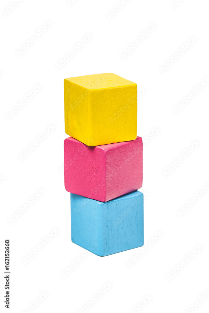 Building blocks on wooden background,Colorful wooden building blocks Building blocks on wooden background,Colorful wooden building blocks
