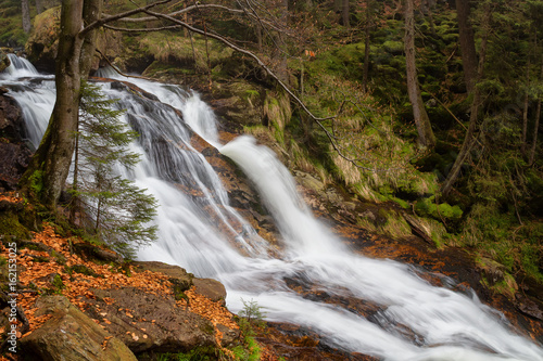 Beautiful waterfalls in the Bavarian Forest