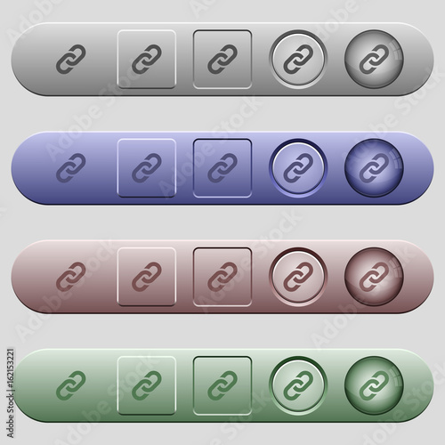 Link icons on horizontal menu bars