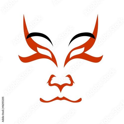 Japanese drama Kabuki face
