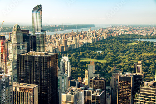 Leinwand Poster New York skyline with Central Park, United States