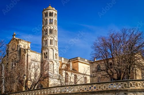 Uzes Cathedral in France photo
