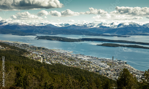 Panorama of Molde town, Norway