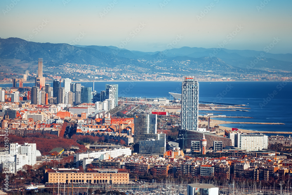 Fototapeta premium Porto di barcellona