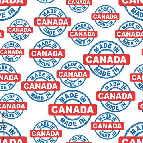 Made in Canada seamless pattern background icon. Flat vector illustration. Canada sign symbol pattern. Free Download Made in Canada seamless pattern background icon. Flat vector illustration. Canada sign symbol pattern. - GFXLoad