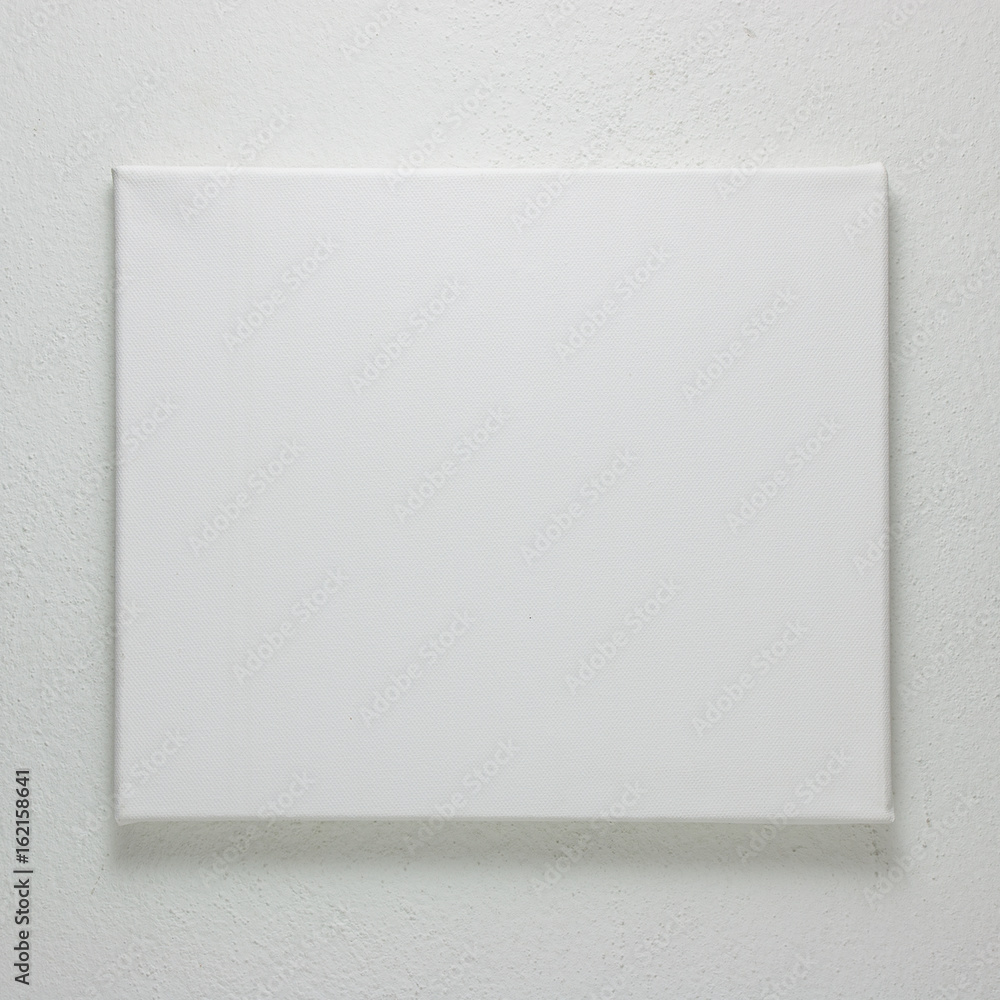 blank canvas on wall Stock Photo Adobe Stock