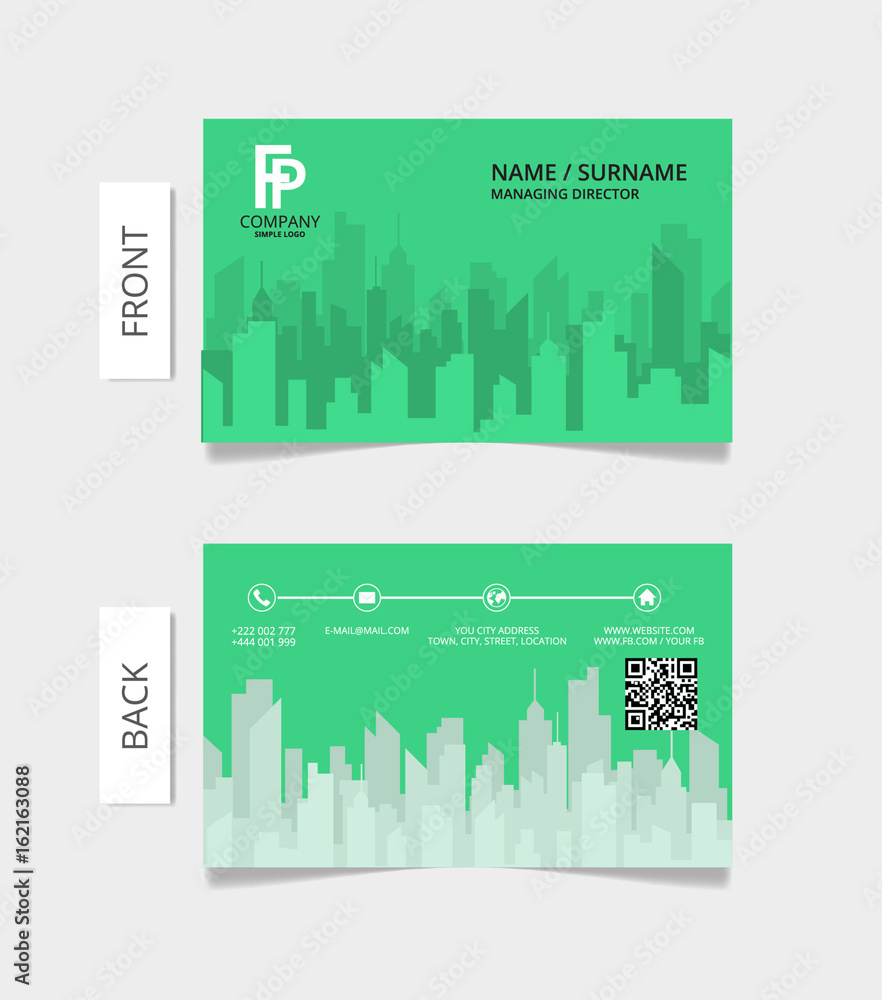 Business card modern design.VECTOR.