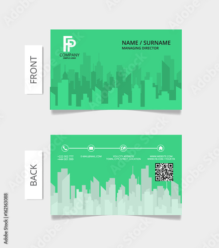 Business card modern design.VECTOR.