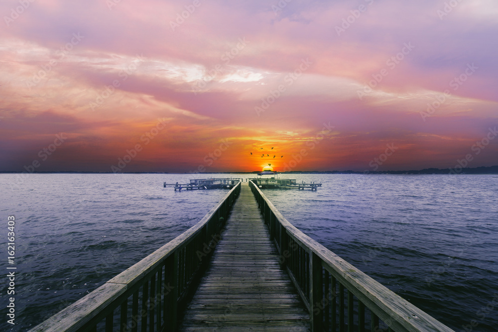 Obraz premium Sunset in Mount Dora, FL