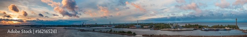 Kronstadt Panorama bei Sonnenuntergang (nahe Sankt Petersburg) Russland © pixs:sell