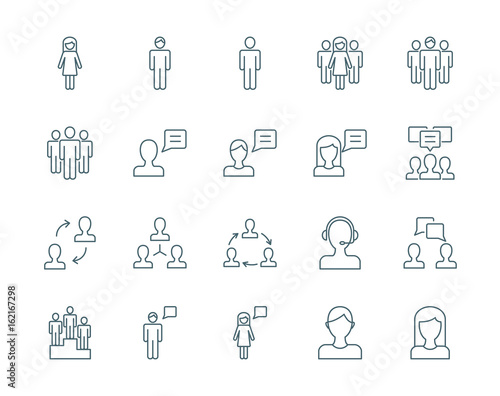 People vector icons