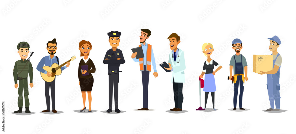 Labor Day. Vector illustration in a flat style Labor Day. Vector illustration in a flat style