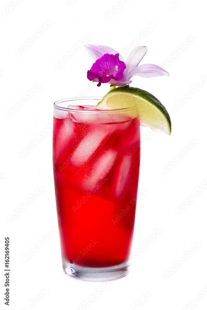 tropical cocktail on white tropical cocktail on white