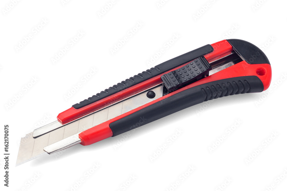 Clerical knife, clipping path, isolated on white background, isolated Clerical knife, clipping path, isolated on white background, isolated