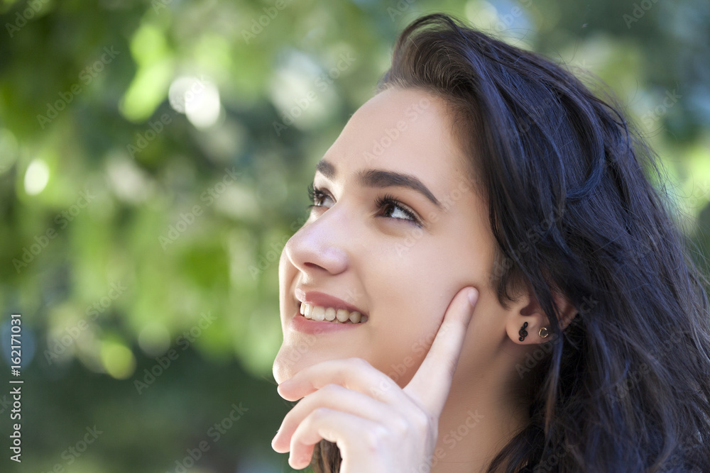 Portrait of a smiling pretty girl Portrait of a smiling pretty girl