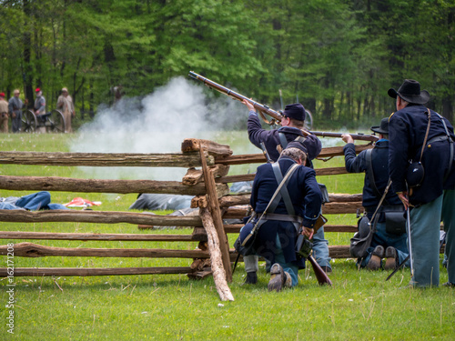 civil war reenactment photo