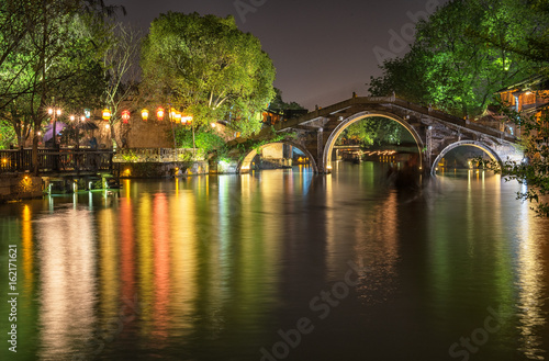 Old town of Wuzhen at night