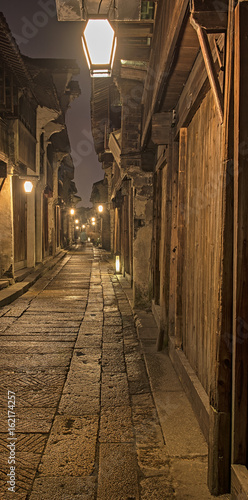 Narrow street in the old to...