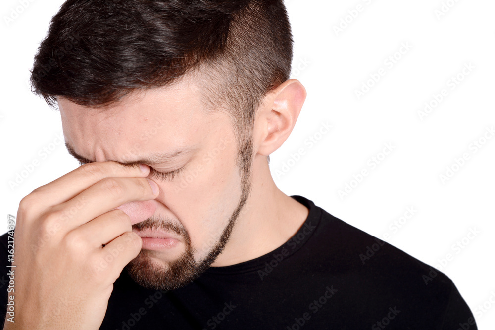 Young sad man. Young sad man.