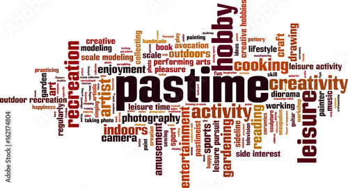 Pastime word cloud