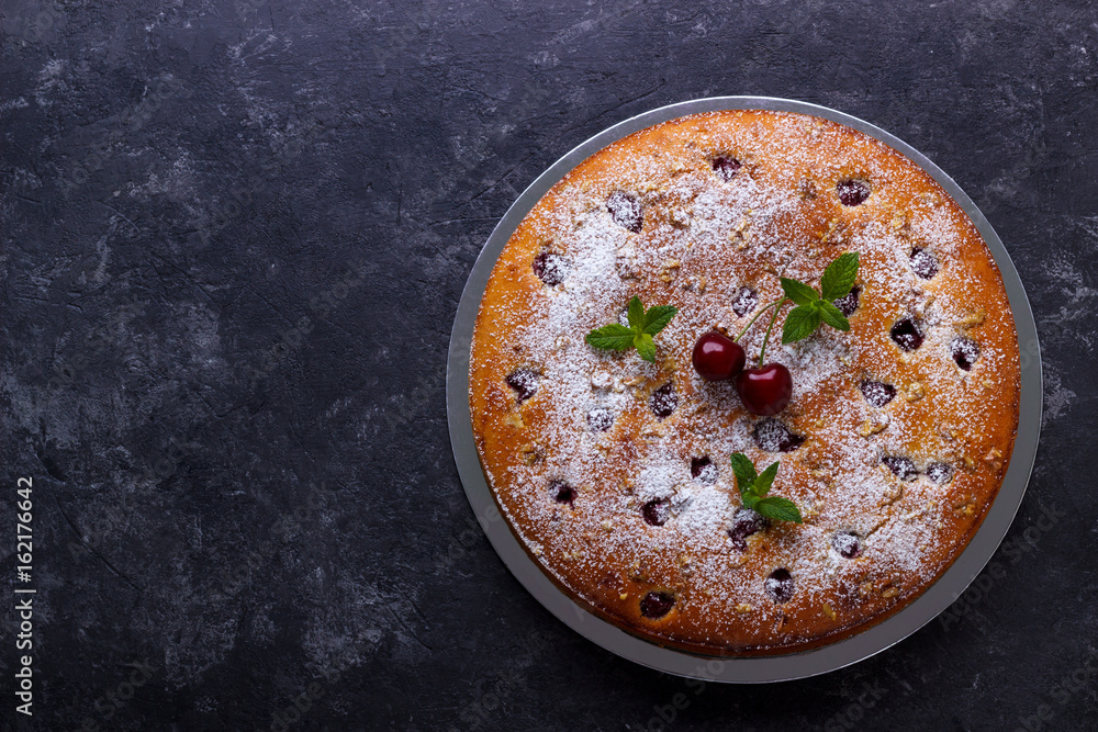 Home made cherry cake