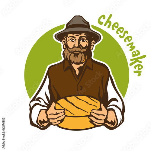 Cheese maker, Farmer, cheese loaf