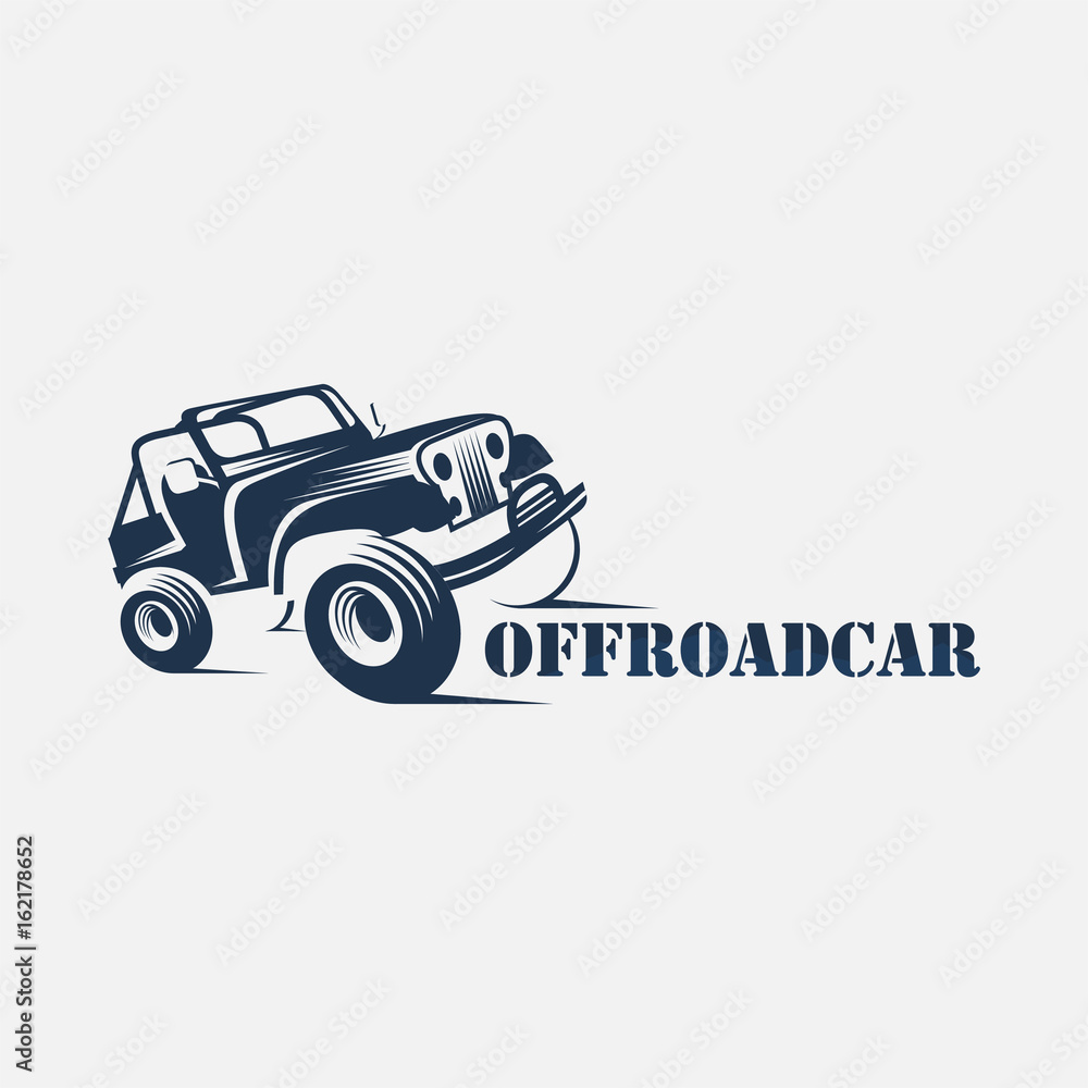 off road car logo, adventure car icon