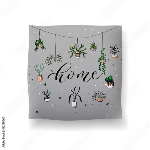Realistic 3d throw pillow models with lettering print. Apartment interior design elements. Vector cushions collection.