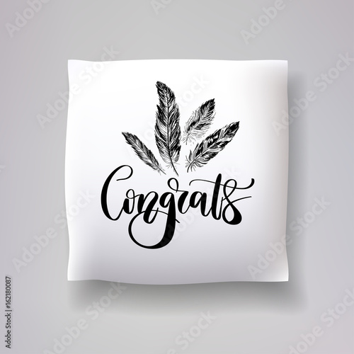 Realistic 3d throw pillow models with lettering print. Apartment interior design elements. Vector cushions collection.