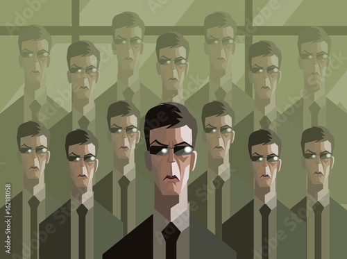 men in suit clones