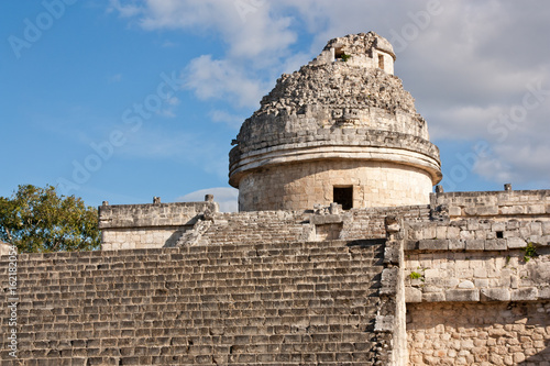 Maya Observatory in Chichenitza, Yucatan, México photo