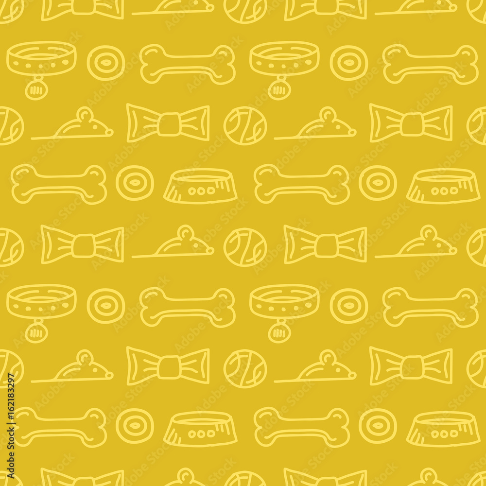 pattern with accessories for pets pattern with accessories for pets