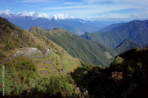 The Phuyupatamarca ruins on the Inca Trail