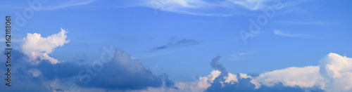 panorama sky and storm cloud summer time beautiful background © pramot48