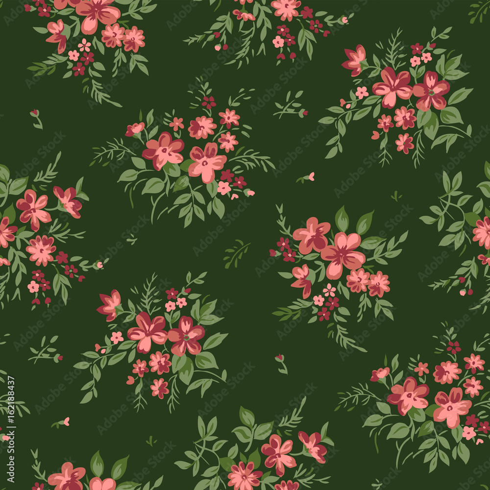 Seamless floral bouquet pattern Seamless floral bouquet pattern
