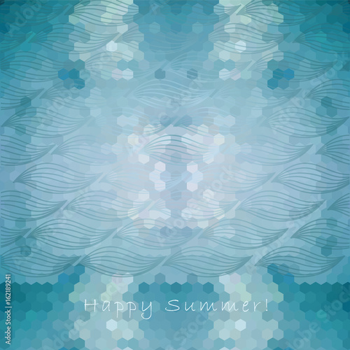 summer water background, holiday card