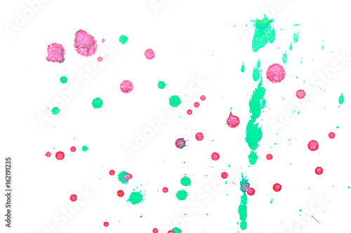Fototapeta Naklejka Na Ścianę i Meble -  Abstract green red ink splash