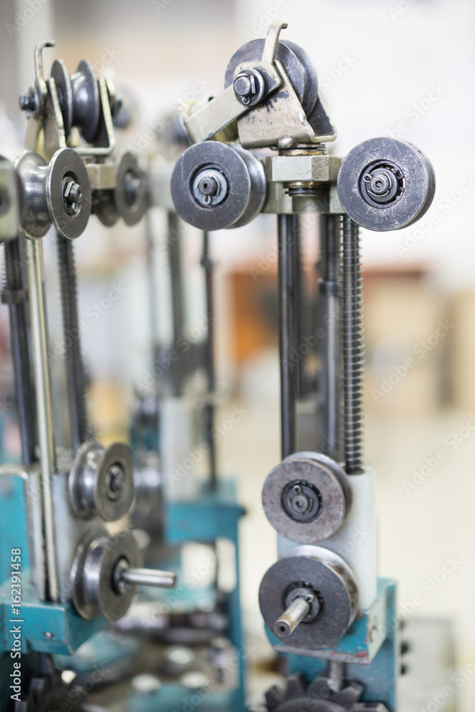 Modern braiding machine.