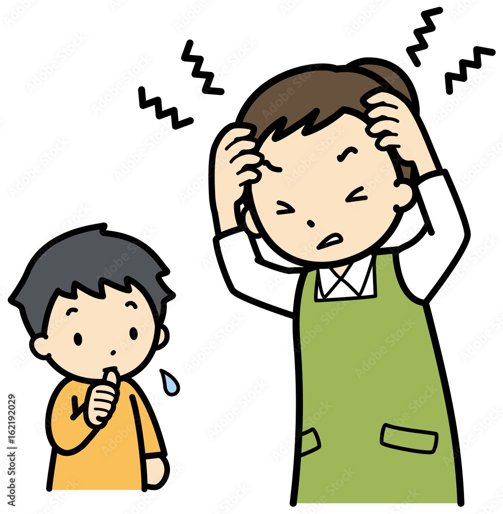 子育てのイライラ Stock イラスト Adobe Stock