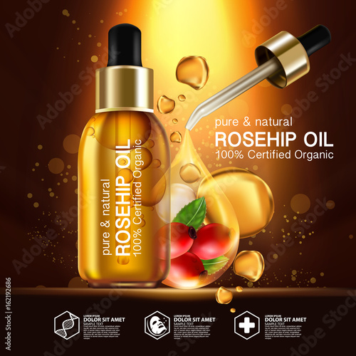 Rose hip oil natural cosmetic skin care