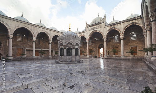 The Yeni Cami, meaning New Mosque is an Ottoman imperial mosque located in Istanbul, Turkey photo