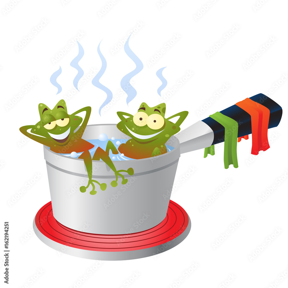 Boiling Frogs StockIllustration Adobe Stock