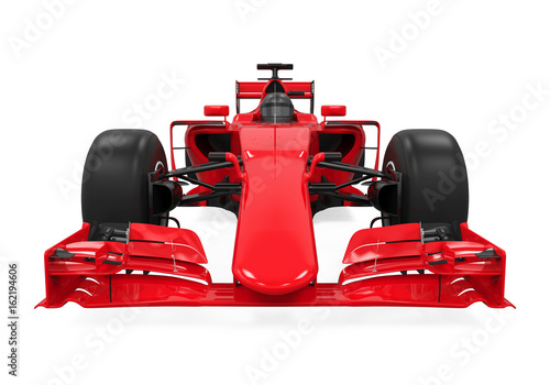 Formula One Race Car Isolated