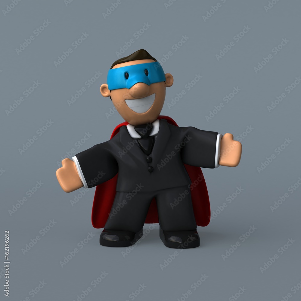 Cartoon businessman - 3D Illustration Cartoon businessman - 3D Illustration