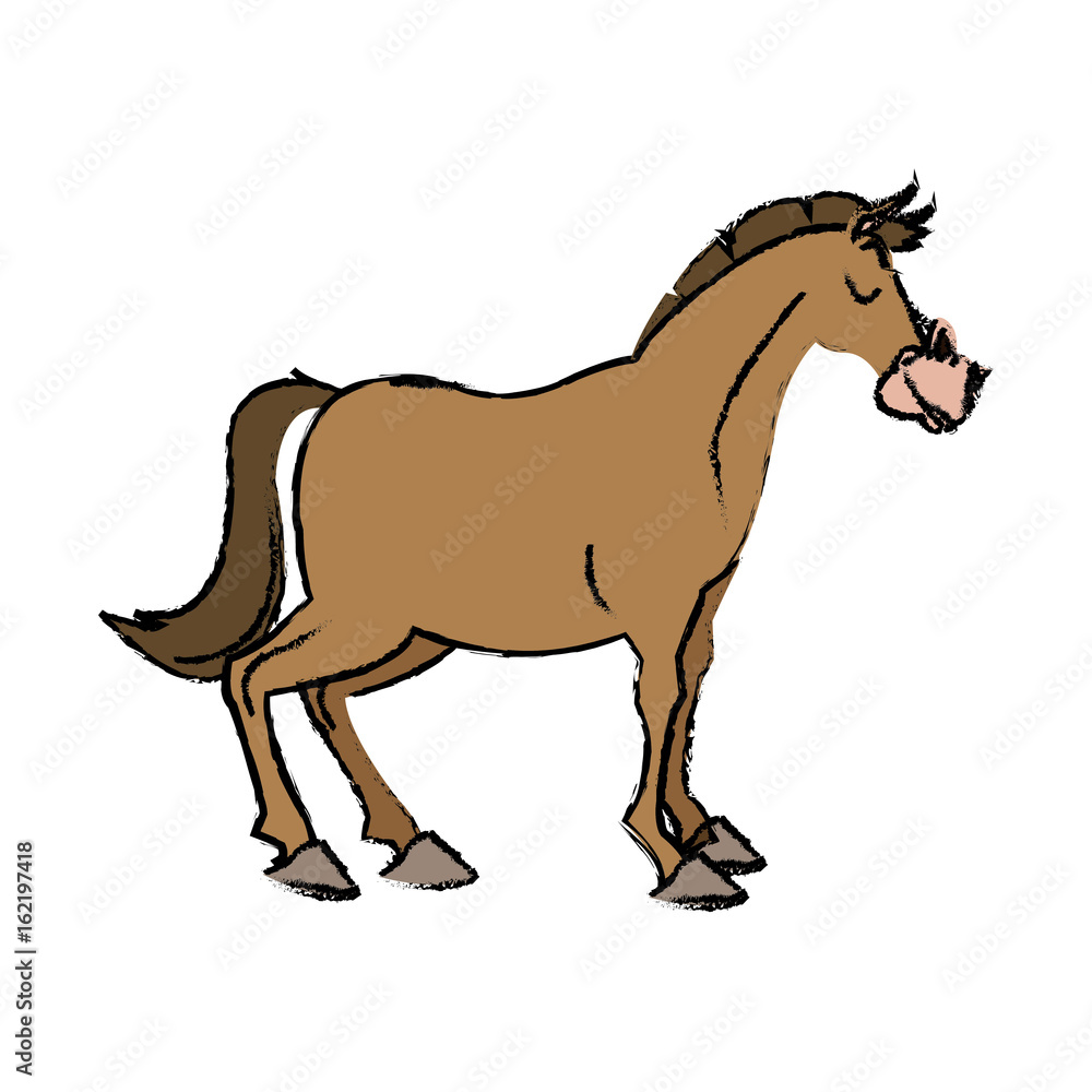 Fototapeta premium horse domestic animal farming agricultural