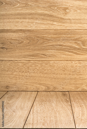 Oak hardwood flooring .