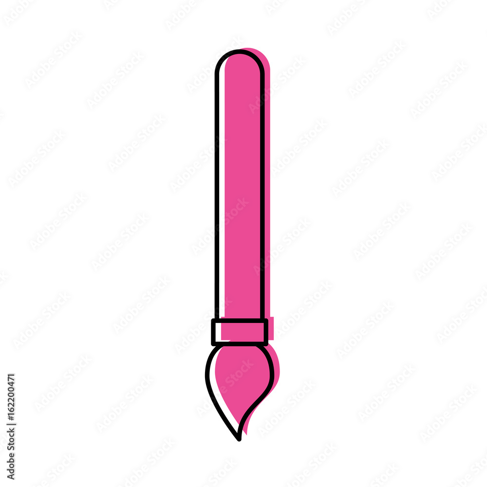 Paint brush draw icon vector illustration design graphic