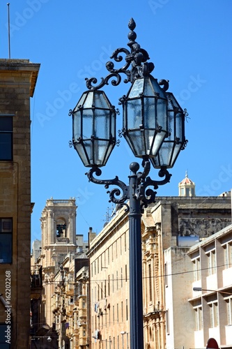Wallpaper Mural Traditional wrought iron streetlight by Public Registry, Valletta, Malta. Torontodigital.ca