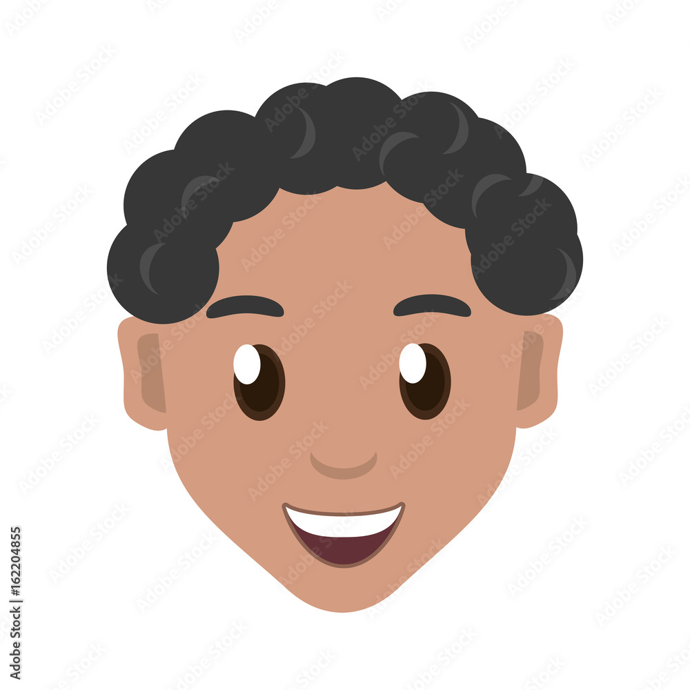 Boy face cartoon icon vector illustration graphic design Boy face cartoon icon vector illustration graphic design