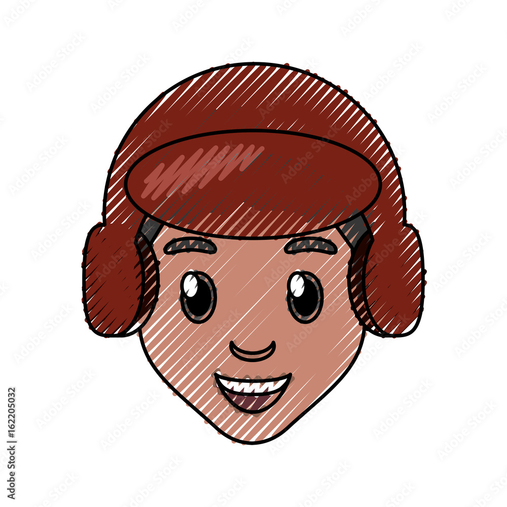 Boy face cartoon icon vector illustration graphic design Boy face cartoon icon vector illustration graphic design